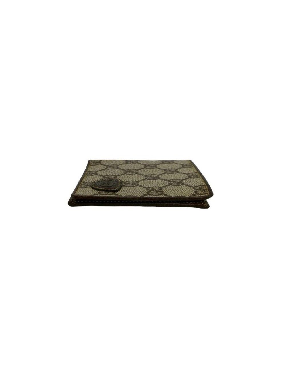 Gucci Vintage GG Pattern Leather Bifold Wallet Mini Card Case Brown - Picture 5 of 9